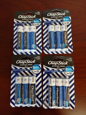 ChapStick Moisturizer Original provides SPF 12 sun protection 4 Packs Included